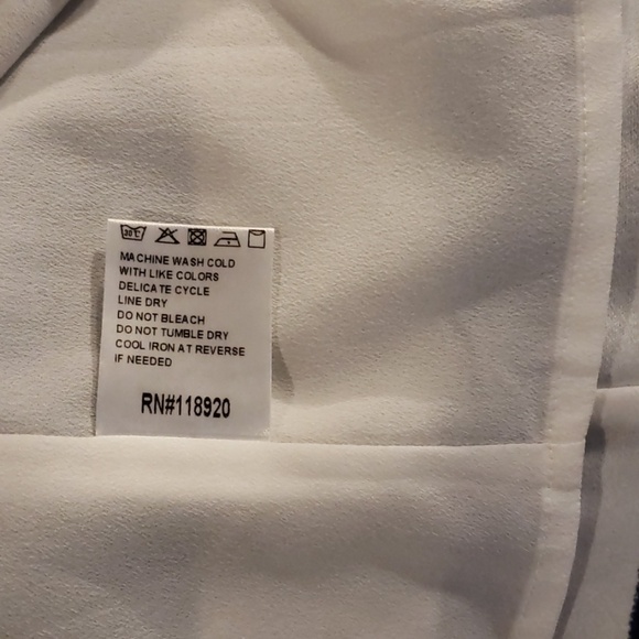 Jieru Sleeveless Top Navy/white Stripe lined NWT - Picture 8 of 8